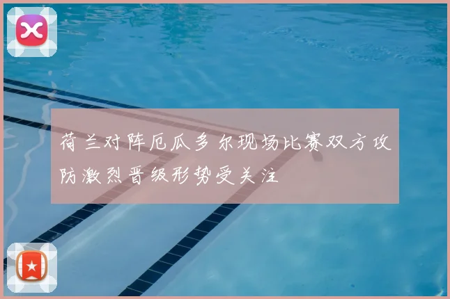 荷兰对阵厄瓜多尔现场比赛双方攻防激烈晋级形势受关注